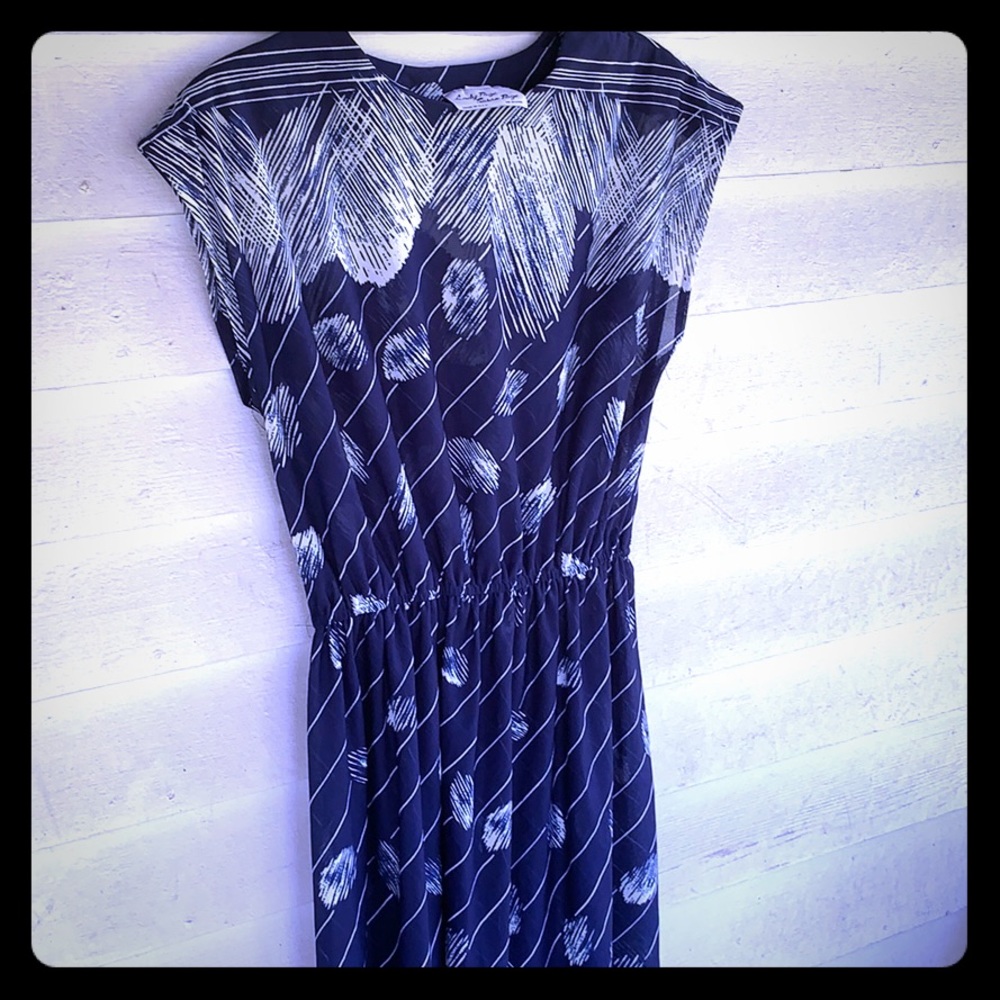 Sheer Cap sleeve dress